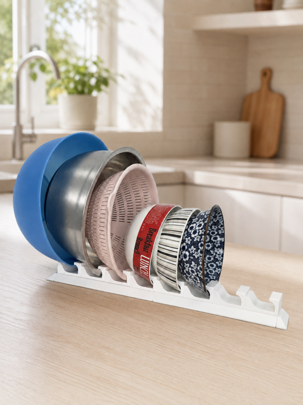 Adjustable Bowl Storage Rack
