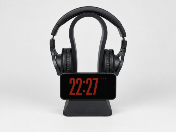 2-in-1 Headphone Stand & Wireless Charging Dock
