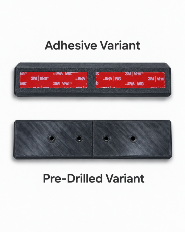 Adhesive and Pre-Drilled Variants Heavy-Duty French Cleat Wall Mount – Pair