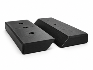 Black 3D-Printed Wedge Mounts Heavy-Duty French Cleat Wall Mount – Pair