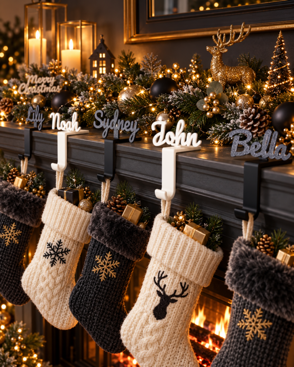 Personalised Christmas Stocking Holder