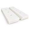 White 3D-Printed Wedge Mounting Blocks Slimline French Cleat Wall Mount – Pair